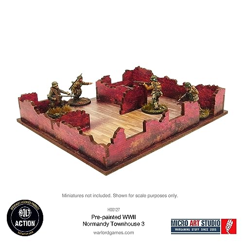 Micro Art Studio: WW2 Normandy Townhouse 3 HDF Prepainted Terrain