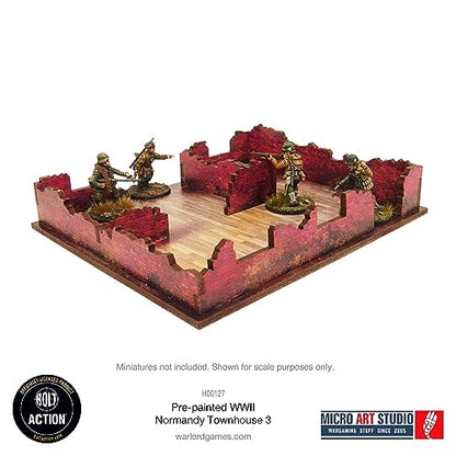 Micro Art Studio: WW2 Normandy Townhouse 3 HDF Prepainted Terrain