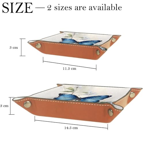 Blue Butterfly Floral Dice Tray Dice Rolling Tray Folding Dice Holder for Dice Games, Like RPG, DND and Other Table Games - color: Multi 11
