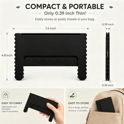 Mahjong Card Holder for Table, Under Mat Slide in Stand Angled Viewing Rack Foldable 3D Printed Space Saving Accessory for American Mahjong Mat (B - 05) - color: B - 05