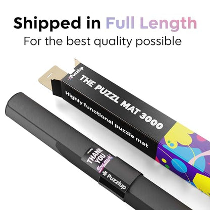 Premium Puzzle Mat - 37 x 59 Inches - Up to 3000 Pieces - Jigsaw Puzzle Roll Up Mat - Non Slip Rubber Bottom - Soft Polyester Surface - with Gift Packaging - style: 3000 Gift