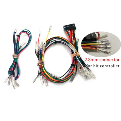 Universal Fighting Board Cables Quick Connect 20-Pin Joystick/Button Easy Plug Harness 4-Pin Touchpad Button Harness for Fighting Game Controller Board - color: For hit buttons