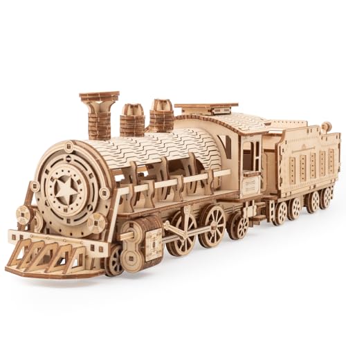 3D Puzzles Luxury Train Wooden DIY Building Model Kit | For Adults, Gifts - style: Luxury Train