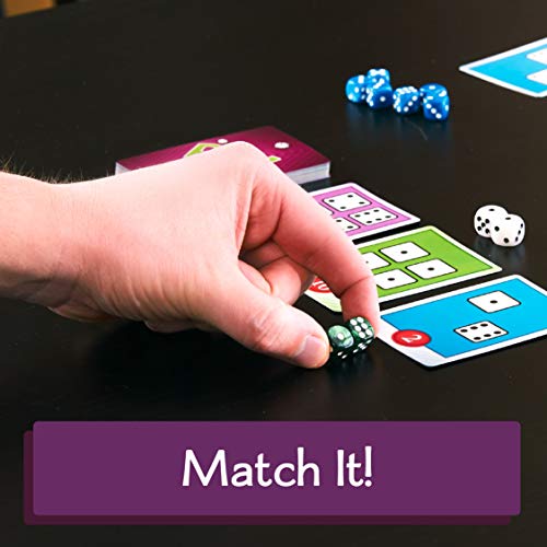 Roll for It! Purple Edition, Fast Dice Rolling Card Game, 2-4 Players | Race to 40 Points, 15 to 20 Minute Gameplay, Combine with Red Edition for up to 8 Players, For Friends and Family Ages 8+ - color: Purple