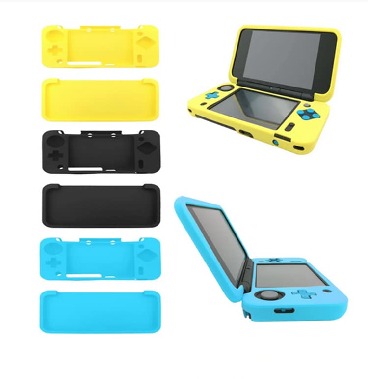 Tekmihat Soft Rubber Silicone Cover Case Protector for New 2DS XL LL Console Full Body Protective Skin Shell (Yellow) - color: Yellow