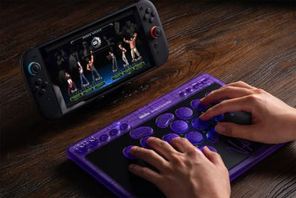 8BitDo All-Button Arcade Controller for Switch & Windows, Signature Edition | Leverless, All-button, Ultimate precision, Low-profile Linear Switches, 4 Programmable Buttons, Hot-swappable PCB, Ultra thin - color: Signature Edition