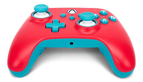 PowerA Nano Enhanced Wired Controller for Xbox Series X|S - Red Sky, portable, compact, gamepad, hall effect thumbsticks, gaming controller, works with Xbox One and Windows 10/11 - color: Various