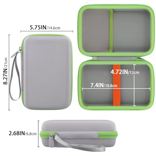 Baval Hard Case for Leapfrog Leapster Ultra Handheld Learning Game Console | Shockproof, Impact-resistant, Protective Storage Box, Portable Carrying Box, Elastic Straps, Mesh Pocket