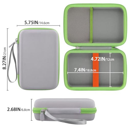 Baval Hard Case for Leapfrog Leapster Ultra Handheld Learning Game Console | Shockproof, Impact-resistant, Protective Storage Box, Portable Carrying Box, Elastic Straps, Mesh Pocket