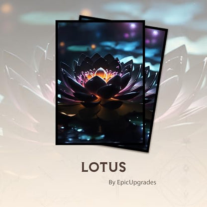 Lotus - MTG Card Sleeves, 104ct, Standard Size, Smooth | Perfect for Double Sleeving, Smudge Resistant Matte Back, Standard 66x92mm - Compatible with Magic The Gathering & TCG Cards - color: Eu Lotus, size: Smooth