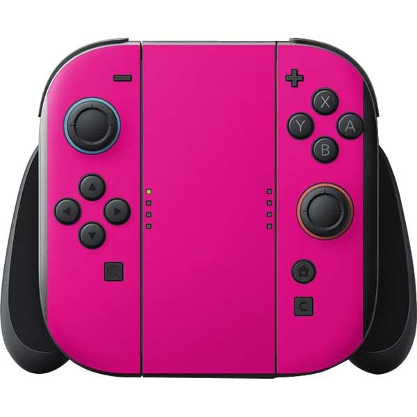 Skinit Decal Gaming Skin Compatible with Nintendo Switch 2 (2025) with Joy-Con - Magenta Design - color: Pink - SOLIDX40