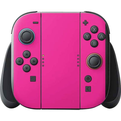 Skinit Decal Gaming Skin Compatible with Nintendo Switch 2 (2025) with Joy-Con - Magenta Design - color: Pink - SOLIDX40