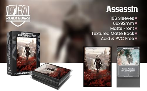 Graphene -100ct Textured Matte TCG/MTG Art Sleeves (Assassin) - style: Graphene