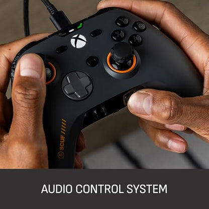 SCUF VALOR PRO Wired Performance Xbox Controller – Customizable Back Paddles, Instant Triggers, Hall Effect Thumbsticks, Audio Controls, Xbox Series X|S, Xbox One, Windows PC – Steel Gray - color: Steel Gray