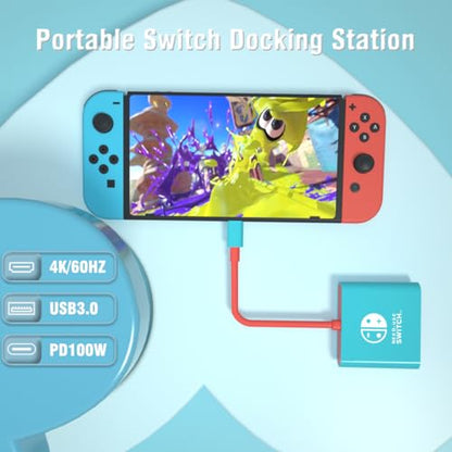 Switch Dock for Nintendo Switch Docking Station,Portable Nintendo TV Adapter Compatible Steam Deck/Switch OLED/Support Switch TV Dock Mode with HDMI2.0, Replacement Travel Docking for Nintendo - size: Switch 1 1080P