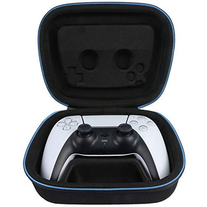Baval Hard Case for Playstation 5 PS5 DualSense Wireless Controller | Protective Storage Box, Specifically Design for PS 5 Controller, Soft Velvet Lining, Customized Slots, Snug Fit, Black Case - color: Black Hard Case