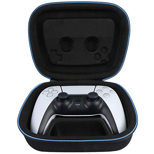 Baval Hard Case for Playstation 5 PS5 DualSense Wireless Controller | Protective Storage Box, Specifically Design for PS 5 Controller, Soft Velvet Lining, Customized Slots, Snug Fit, Black Case - color: Black Hard Case
