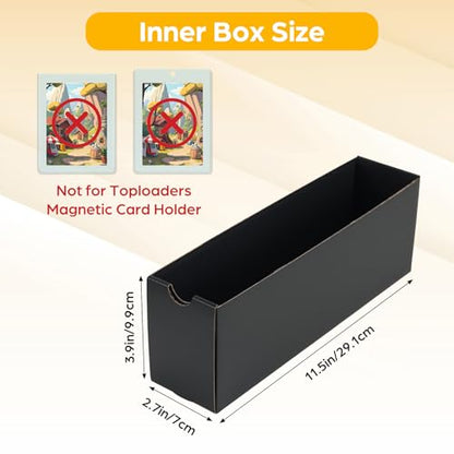 RLAVBL 12-600 CT Trading Card Storage Box with 48 Dividers, 12000+ Card Deck Box for MTG, TCG, PTCG, and Sports Cards Organizer - size: Drawer-4 Sets