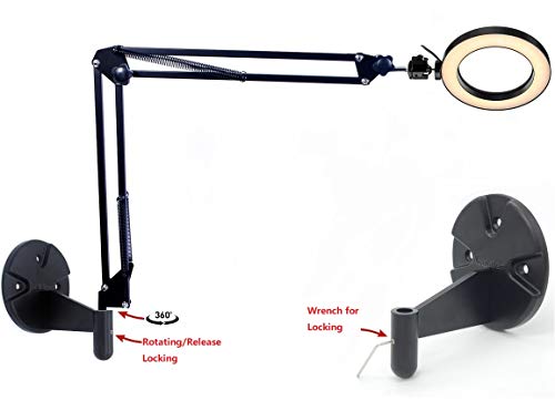 Desk & Wall Ring Light Kit - 6'' USB Ring Light with Mount Stand for YouTube, Task, Craft, Architect, Drafting, Repair