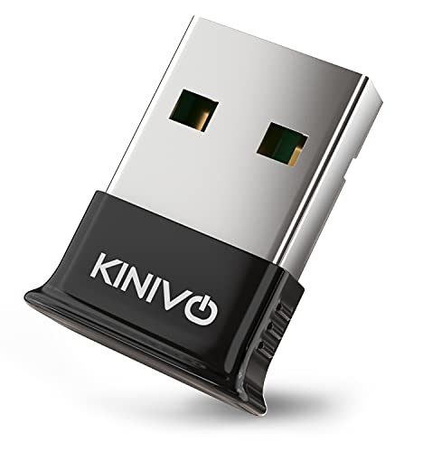 Kinivo USB Bluetooth Adapter for PC BTD400 (Bluetooth 4.0 Dongle Receiver, Low Energy) - Compatible with Windows 11/10/8.1/8, Raspberry Pi, Linux, Laptop & Headphones - style: BTD400