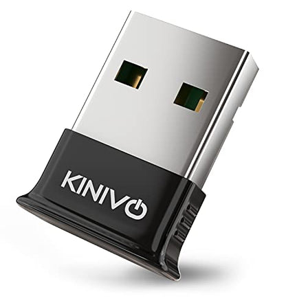 Kinivo USB Bluetooth Adapter for PC BTD400 (Bluetooth 4.0 Dongle Receiver, Low Energy) - Compatible with Windows 11/10/8.1/8, Raspberry Pi, Linux, Laptop & Headphones - style: BTD400
