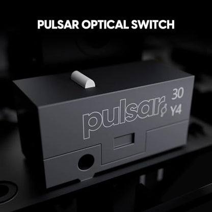 Pulsar Gaming Gears X2 Crazylight Wireless Gaming Mouse, Ultra Lightweight 1.23 oz (35g), Optical Switch, 32000 DPI, 750 IPS, XS-1 Sensor, 8k Compatible (Volt Shadow) - color: Volt Shadow, size: Mini, style: X2 CrazyLight