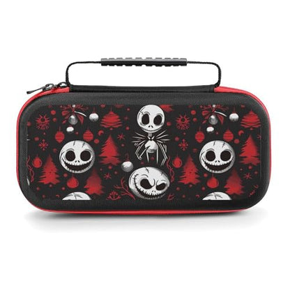 Switch Carrying Case Christmas Horror Switch Game Case with 20 Games Cartridges Hard Shell Travel Protection Storage Case for Console & Accessories