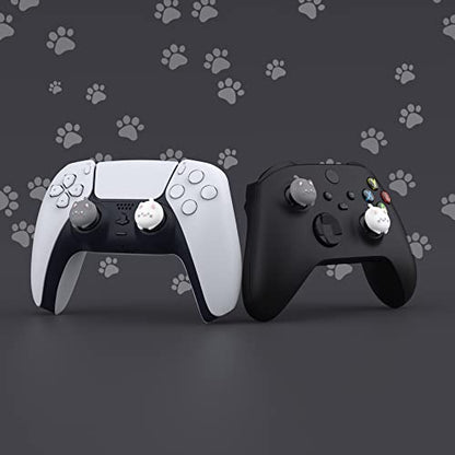 PlayVital Cute Thumb Grip Caps for ps5, Edge, ps4 Controller, Silicone Analog Stick Cover for Xbox Series X/S, Elite Series 2 Controller, Thumbstick Caps for Switch 2 Pro Controller - Cutie Kitty - color: Cutie Kitty