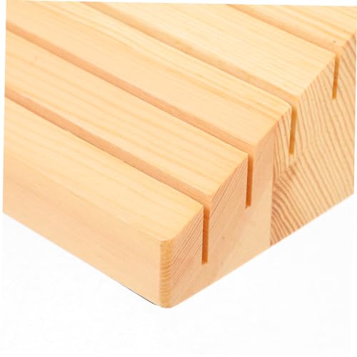Abaodam 2Pcs Wooden Card Stand Holder for Board Games Playing Card Display Base Supports Any Card Game for Card Deck Organization and Gameplay