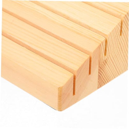 Abaodam 2Pcs Wooden Card Stand Holder for Board Games Playing Card Display Base Supports Any Card Game for Card Deck Organization and Gameplay
