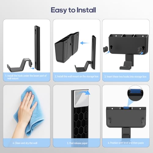 Kytok Adhesive Remote Control Holder Wall Mount with Headset Hanger, 3 in 1 Organizer TV/Fan Remote Caddy with Hook for Headphone, No Drill Controller Storage Bracket, Bed Wall Rack