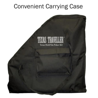 Poker Table Topper - Foldable Texas Hold 'Em Set with Carry Case, 300 Poker Chips, 2 Decks of Cards, and Dealer and Blind Buttons by Trademark Poker