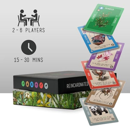 Reincardnated by Doolittle Gaming - A Turn-Based Deck Drafting Card Game - Strategy Party Game for 2-6 Players on Family Game Night