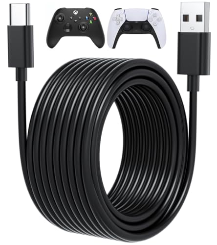 15ft Long USB C Cable PS5 Controller Charger Cord for Xbox Series X,Series S Controller,for PlayStation-5,PS5 Charging Cable,PS 5 Dual Sense,Fast USB C Type C Cord for Switch Data Transfer Play Wire - size: 15ft