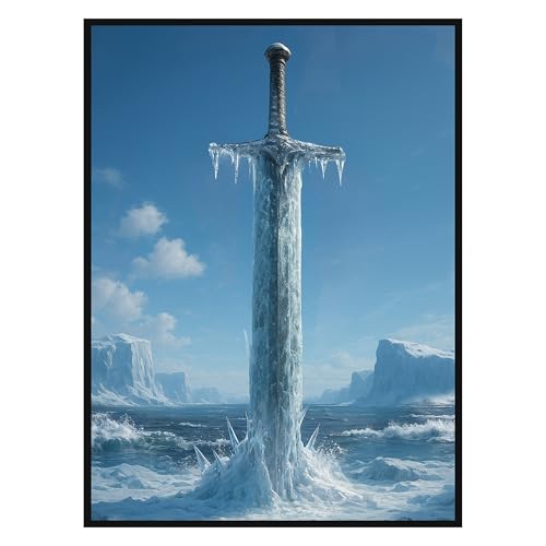 UAONO MTG Card Sleeves 100ct (Frozen) Fantasy Art Card Sleeves Deck Protector, Clear Front & Matte Textured Back Sleeves for Magic The Gathering TCG - color: Frozen