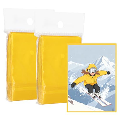 Matte Card Sleeves, Trading Card Sleeves Deck Protectors Perfect for Trading Cards & Baseball & Sports & Magic Gathering & Magic Game Cards (Yellow, 100 Pcs) - color: Yellow