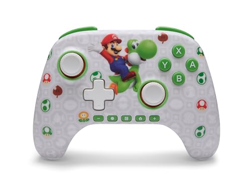 PowerA Advantage Wireless Controller for Nintendo Switch 2 - Mario & Yoshi, Officially Licensed, Hall Effects, Mappable Buttons, Pro Controller, C Button, Motion Controls - color: Mario and Yoshi, style: Wireless
