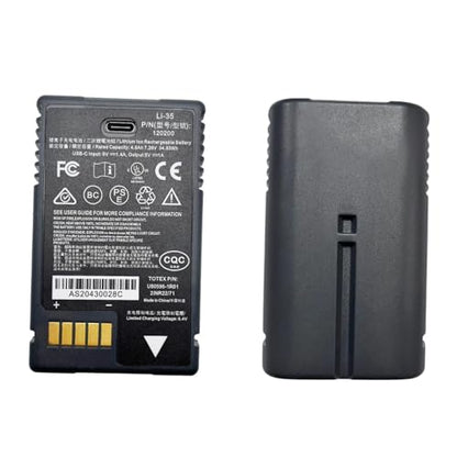 TSC5 Battery Replacement Li-35 Battery for Trimble TSC5 Ranger 5 Controller, 7.26V 34.85Wh Li-ion Battery Pack, P/N 120200 Compatible GNSS RTK Data Collector (4 Pack)