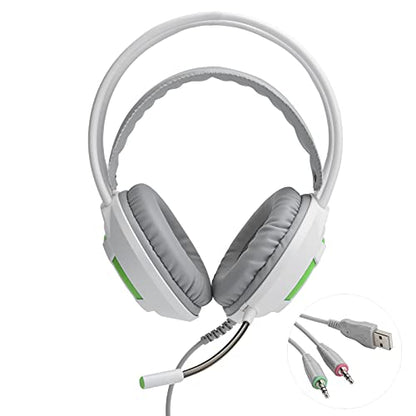 Wired Headset Premium Over Ear Noise Canceling Gaming Headphones for PC and Console, Comfortable PU Ear Cushions, 3.5mm Plug, 2m Cable (1)
