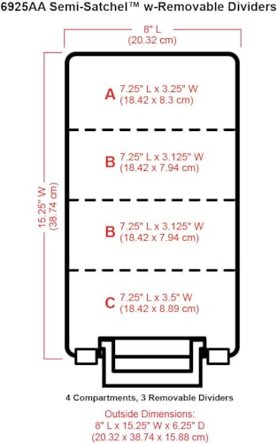 saizone 6925AA 탈착식 칸막이가 있는 세미 사첼, 손잡이가 달린 휴대용 예술 및 공예 정리함, [1] 플라스틱 보관 케이스, 아쿠아 악센트가 있는 투명 (4팩) - color: 투명., size: Pack of 4