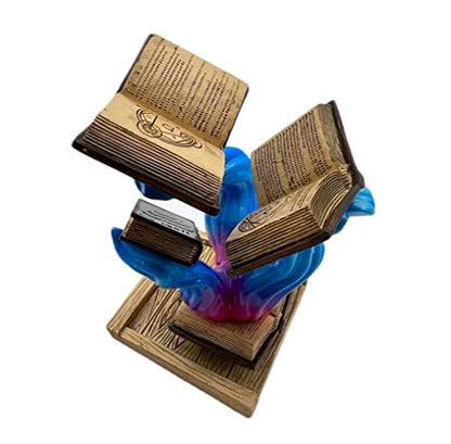 Thyggzjbs Magic Book Dice Tower,Tomes of Magics Dice Tower Magics Dice Tower Big Book Dice Tower Ornaments Clear Ornament Bulbs,Personalized Magic Dice Tower BookCollection (Blue+Purple) - color: Blue+purple