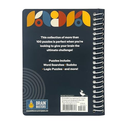 Ultimate Mind Games Pocket Puzzles (Brain Busters) 100+ Word Searches, Sudoku, Logic Puzzles, and More - Concealed Spiral