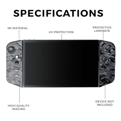 Carbon Fiber Gaming Skin Compatible with Lenovo Legion Go - Digital Camo - Premium 3M Vinyl Protective Wrap Decal Cover - Easy to Apply | Crafted in The USA by MightySkins - color: Digital Camo, style: Carbon Fiber Textured Finish
