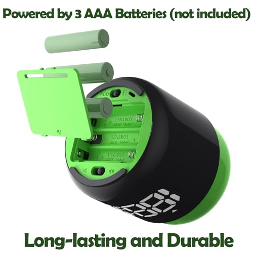 Large Display Digital Timer Stopwatch, Retro Manual Twist Table Count Down & Up Game Timer, Easy to use, Night Light Silent & Sound Timers for ADHD Study Work Kitchen Classroom Yoga Gym (Grass Green) - color: Grass Green