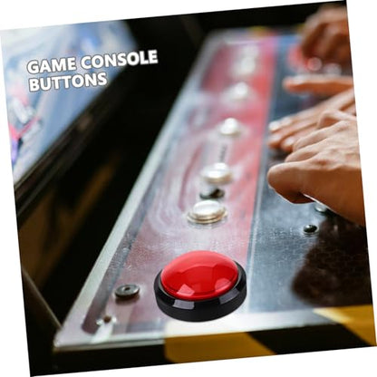 Holibanna LED Illuminated Game Machine Button Replacement Convex Push Button for Arcade Machines for Game Props and School Events Easy to Install