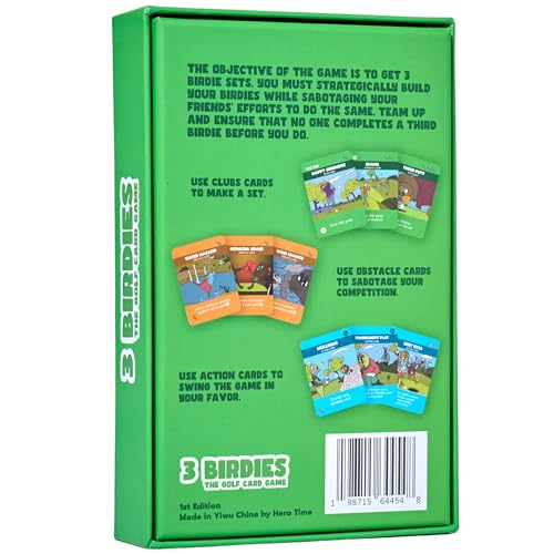 The Golf Card Game - Fun, Fast-Paced, and Strategic Family Games for Game Night, Easy to Learn, Great for Couples, Adults, Teens, and Kids Ages 7+, The Perfect Golf Gift for Men