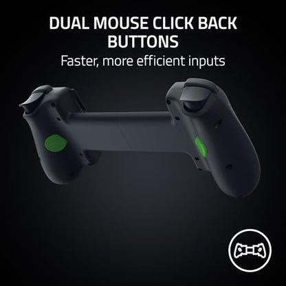 Razer Kishi V3 Gaming Controller for iPhone & Android, USB-C, Black | Compatible with iPhone 15, 16, 17 Series, Full Sized TMR Thumbsticks, Dual Back Buttons, PC Remote Play - color: Black