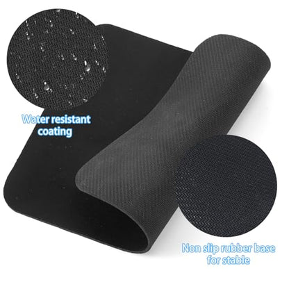 25 Pack Computer Mouse Pad, Waterproof Mousepads Bulk with Non-Slip Rubber Base, Smooth Textured Surface for Gaming, Office, Home, Laptop & Desktop Computers, Black, 7.09 x 8.66 Inch