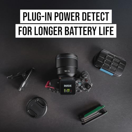 RØDE Wireless GO III (Gen 3) – Compact Wireless Mic – Pristine Audio, 32-bit Float Recording, Automatic Level Control, for Phones, Cameras and Computers (Black) | Dual-Channel, 32-Bit Float Recording, Series Iv 2.4ghz, 260m Range, USB-C, Up to 7-Hr Batter