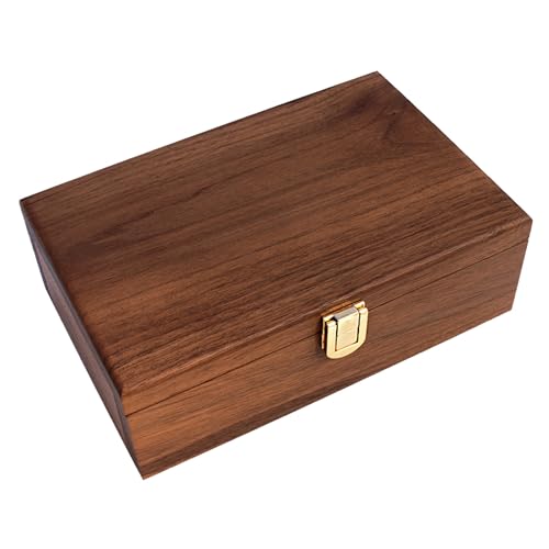 Alex Cramer Double 9 Dominoes Set for Adults with Spinners. Domino Set in Black Walnut Case. Holds 55-Piece Set of Dominoes (Dominos Set) - style: Double-9 Spinner Domino Set